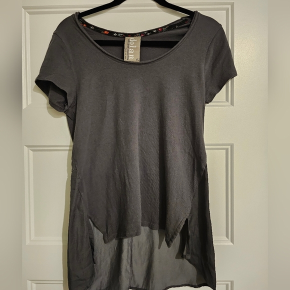 dolan Left Coast Collection Gray Tunic Top by Athropologie sz xs - Picture 4 of 5
